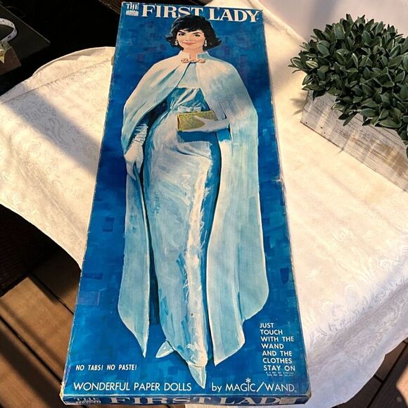 Magic Wand Other - Rare original vintage Jackie Kennedy The First Lady Paper Doll Magic Wand 1962